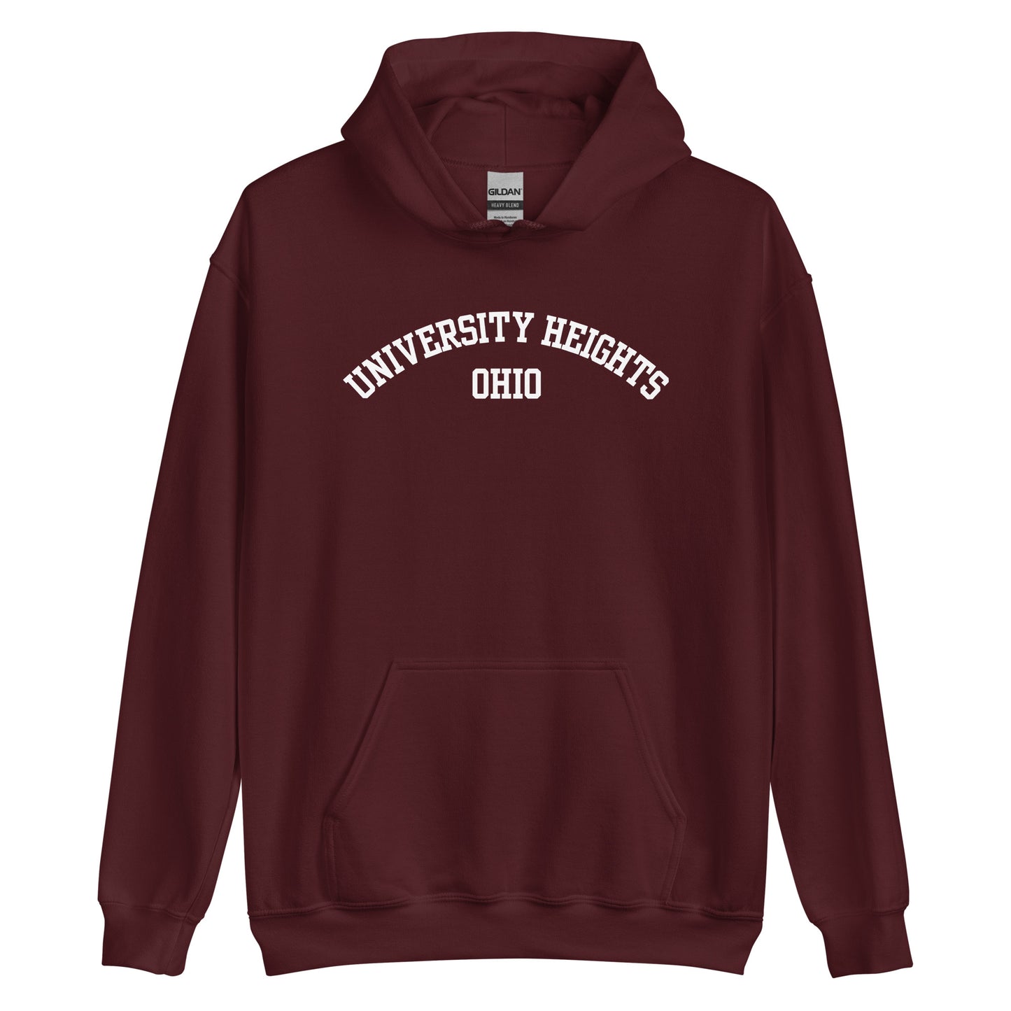 University Heights Ohio Block Unisex Hoodie