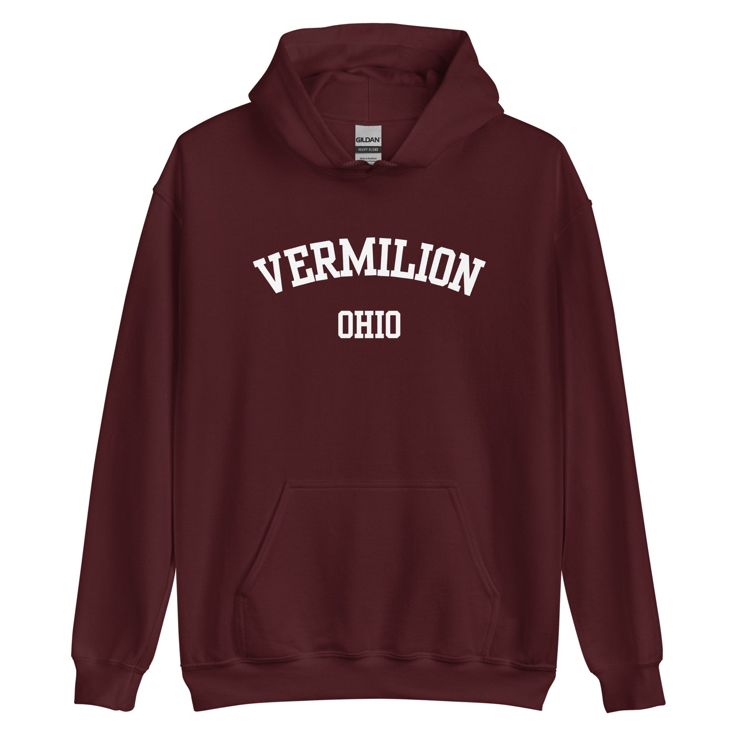 Vermilion Ohio Block Unisex Hoodie