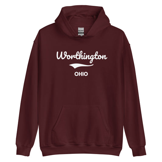 Worthington Ohio Script Unisex Hoodie