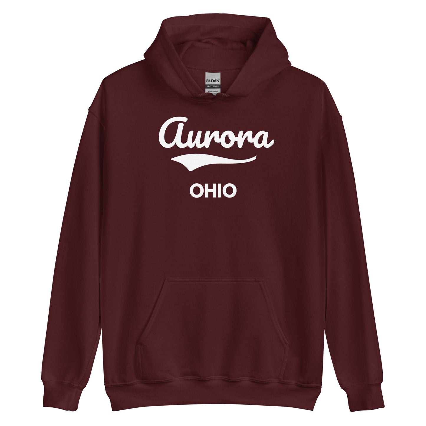 Aurora Ohio Script Unisex Hoodie