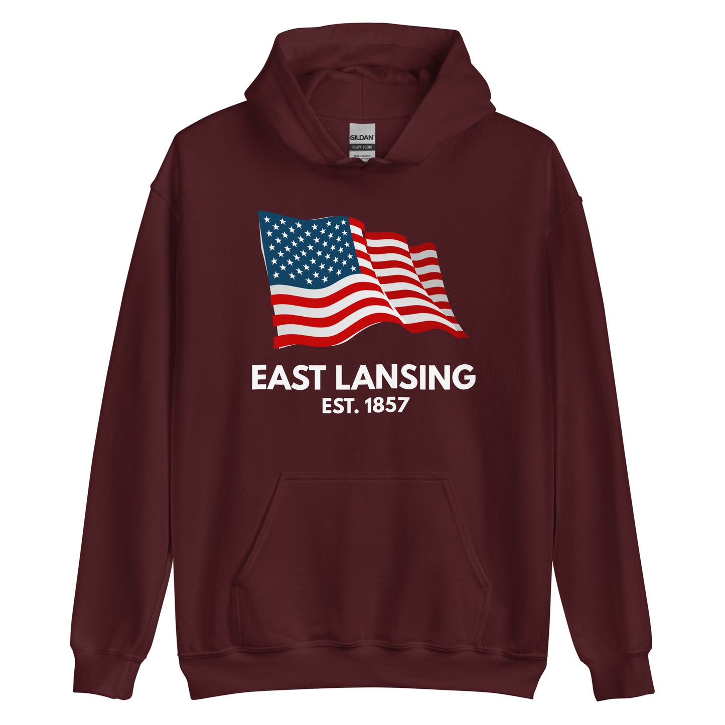 East Lansing Michigan Fourth of July Unisex Hoodie