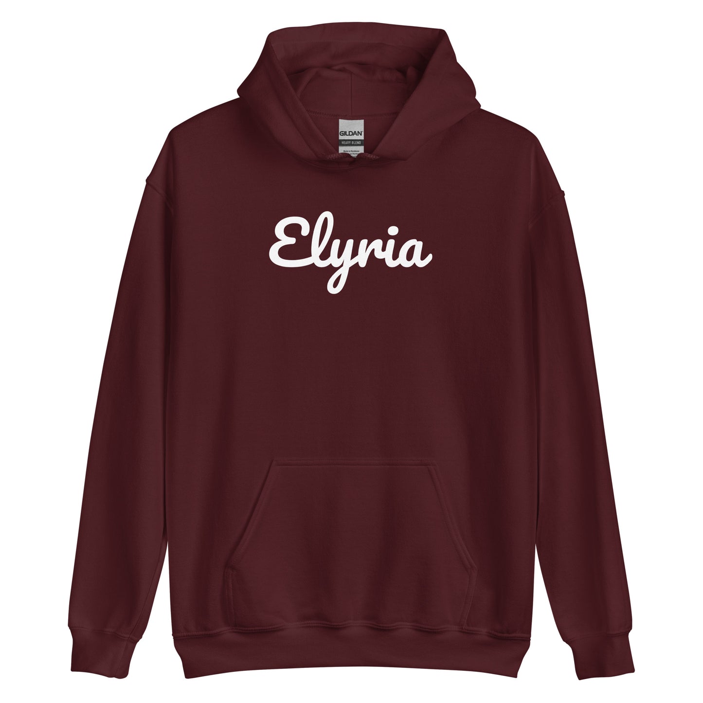 Elyria Ohio Solo Script Unisex Hoodie