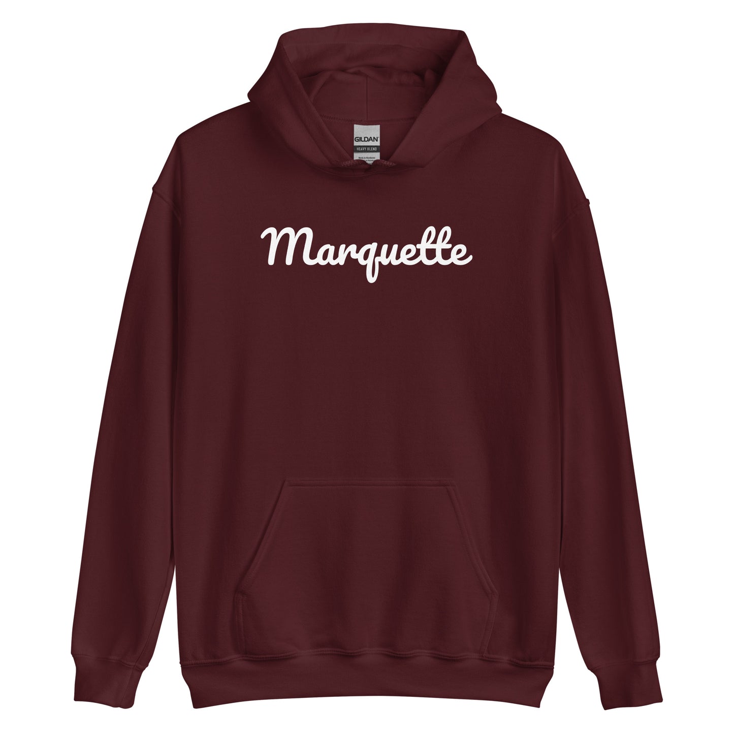 Marquette Michigan Solo Script Unisex Hoodie