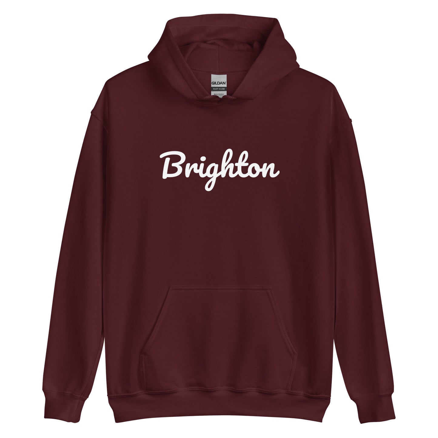 Brighton, Michigan Solo Script Unisex Hoodie