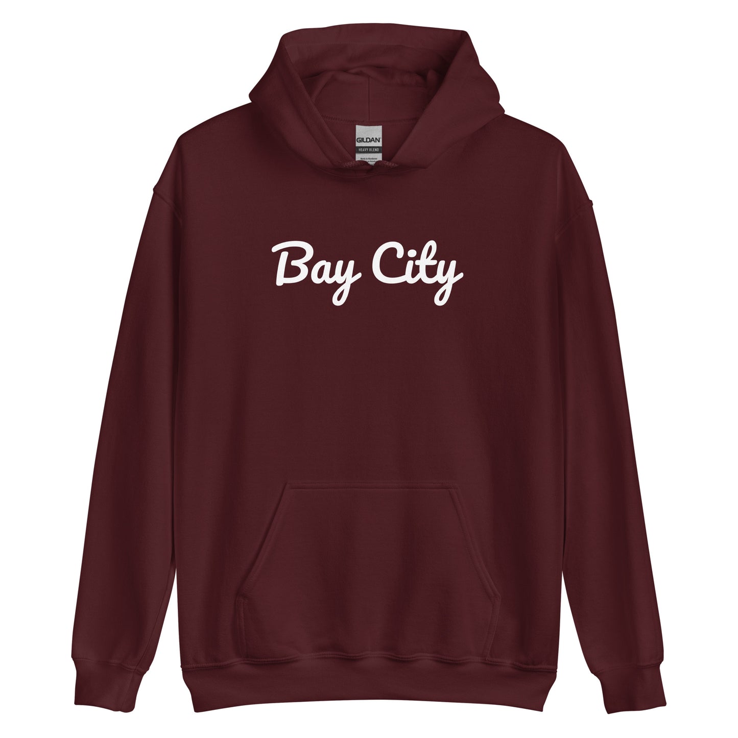 Bay City, Michigan Solo Script Unisex Hoodie