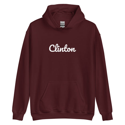 Clinton, Michigan Solo Script Unisex Hoodie