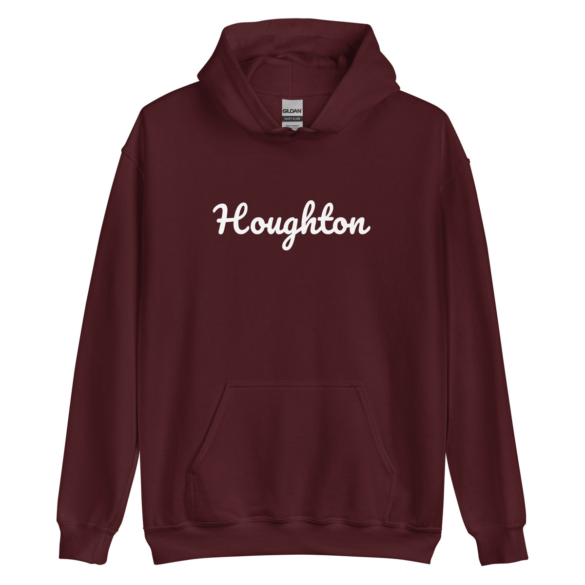 Houghton, Michigan Unisex Hoodie - Solo Script