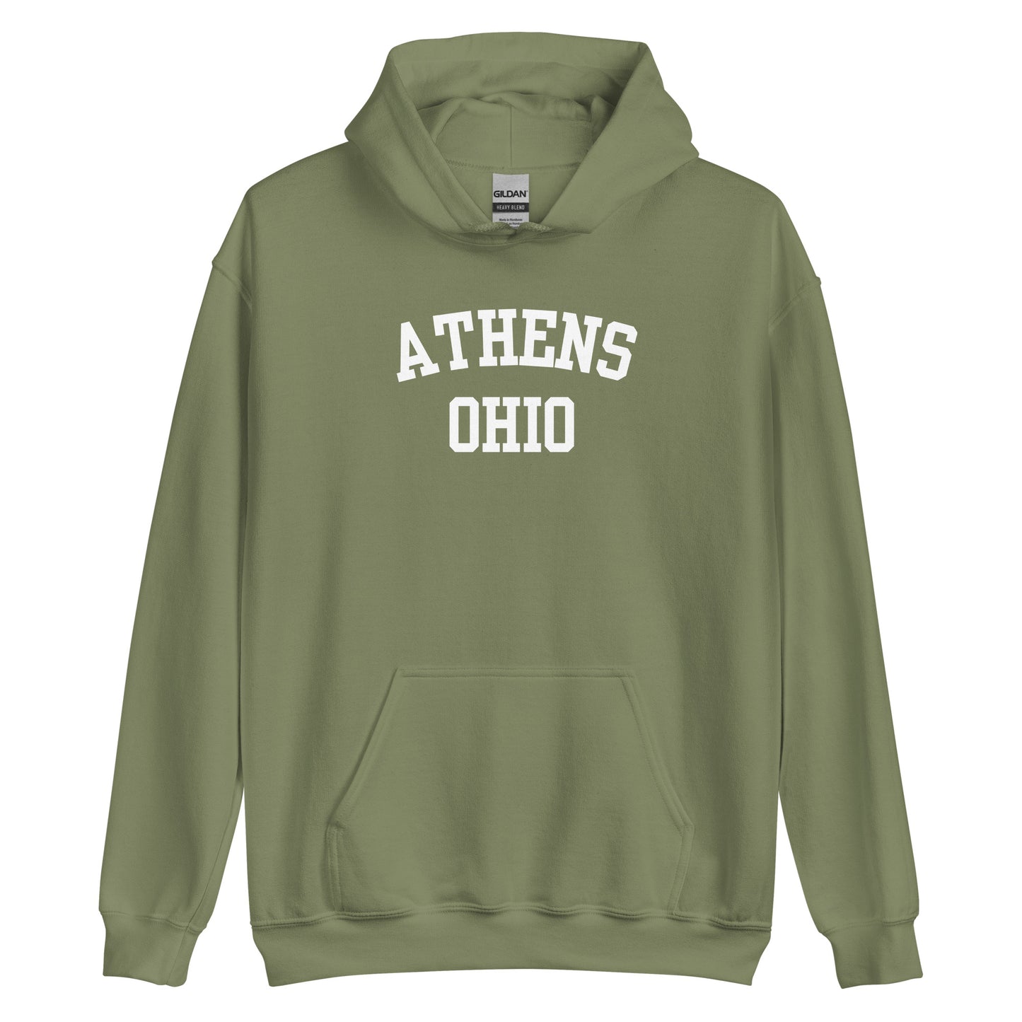 Athens Ohio Block Unisex Hoodie