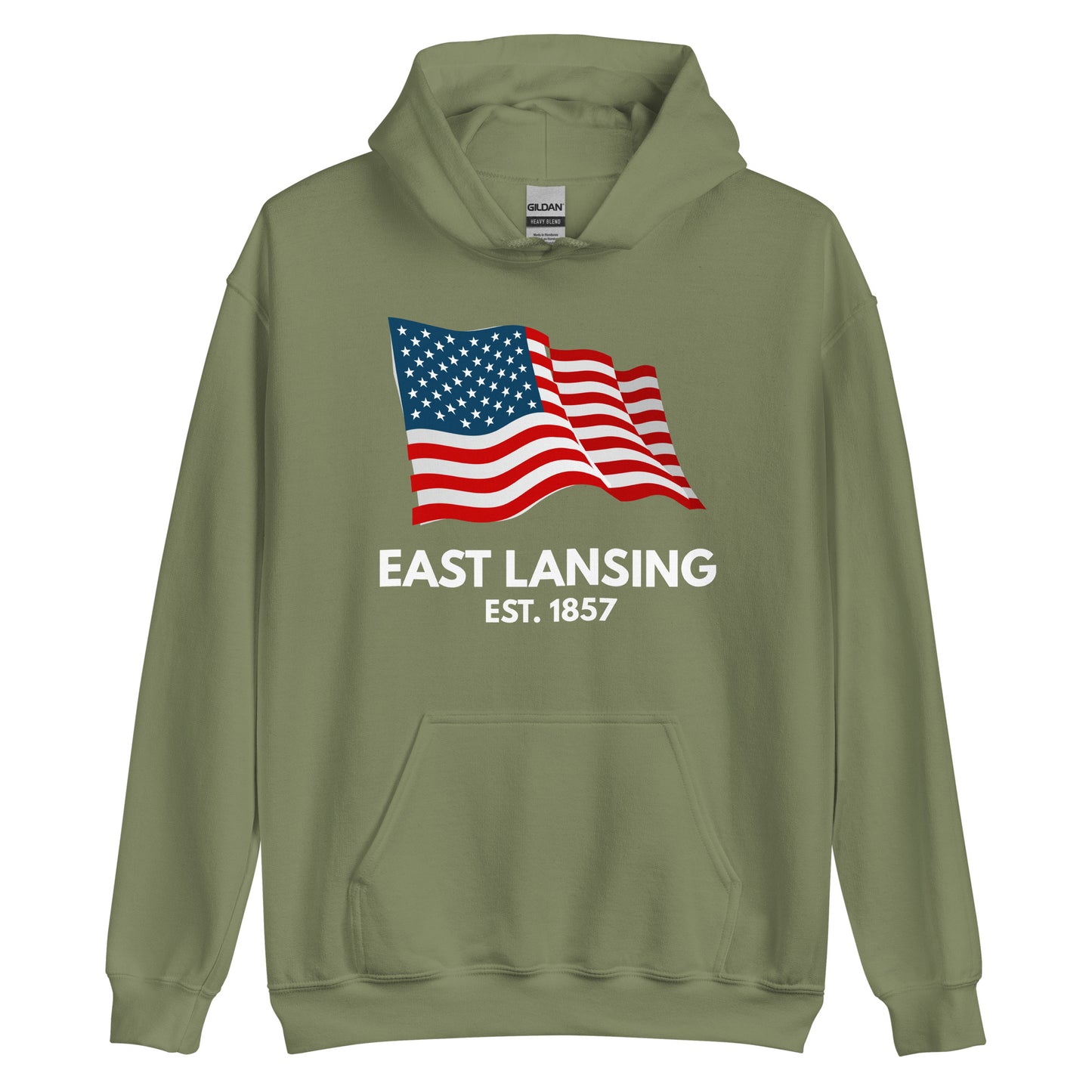 East Lansing Michigan Fourth of July Unisex Hoodie