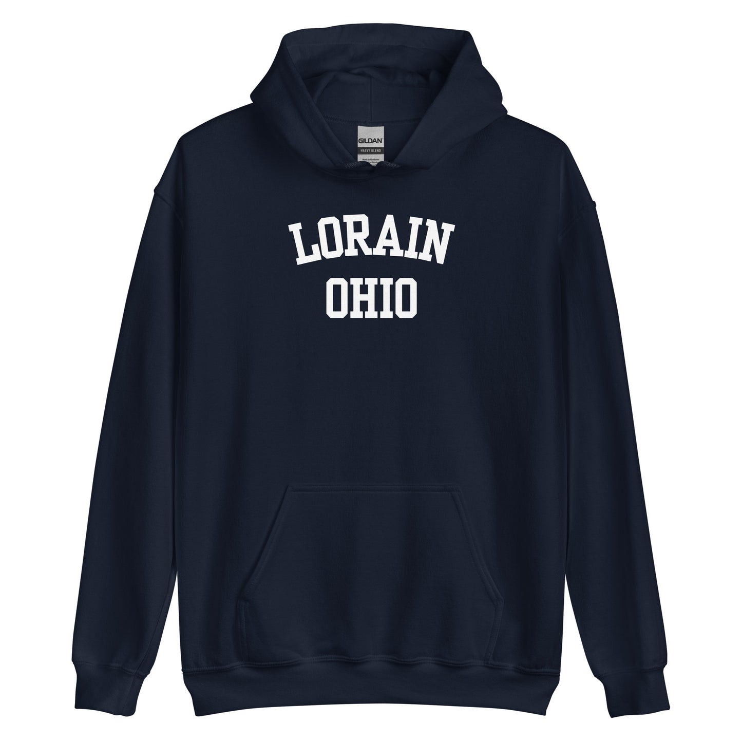 Lorain Ohio Block Unisex Hoodie
