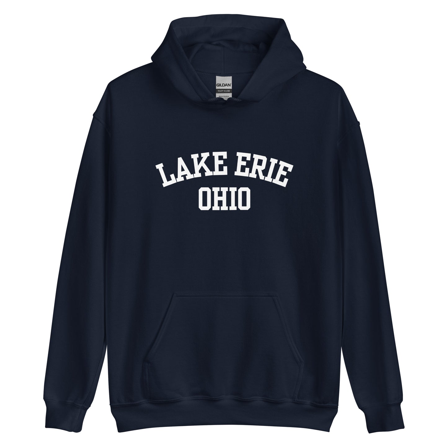 Lake Erie Ohio Block Unisex Hoodie