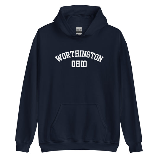 Worthington Ohio Block Unisex Hoodie