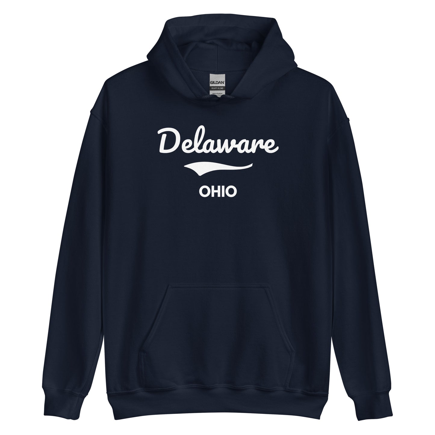 Delaware Ohio Script Unisex Hoodie