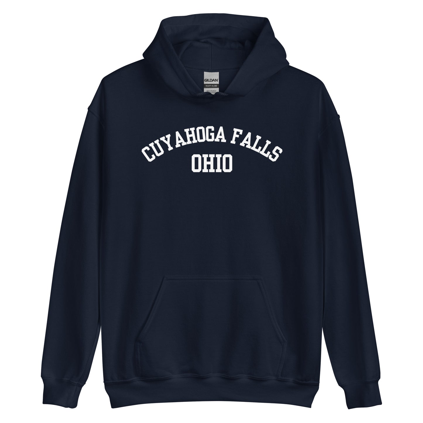 Cuyahoga Falls Ohio Block Unisex Hoodie