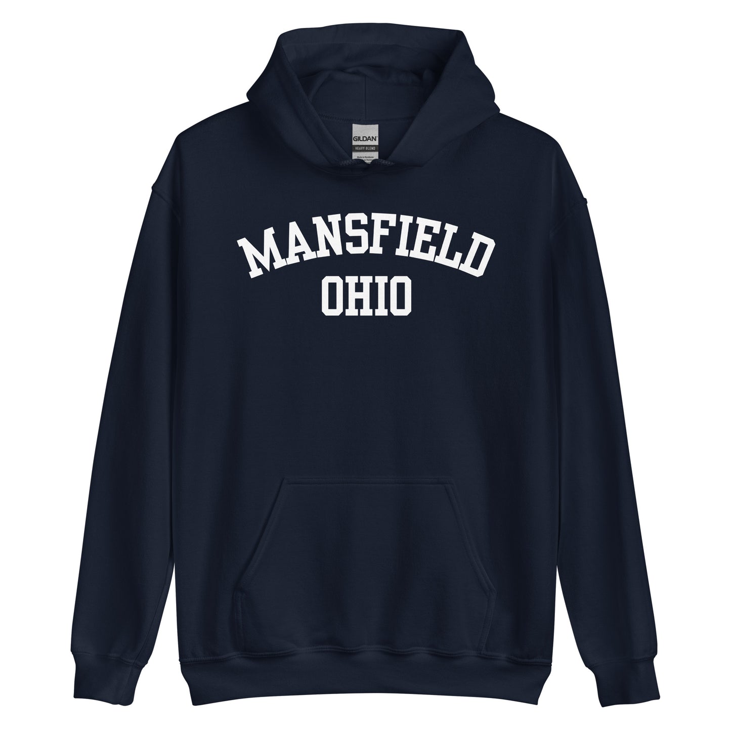 Mansfield Ohio Block Unisex Hoodie