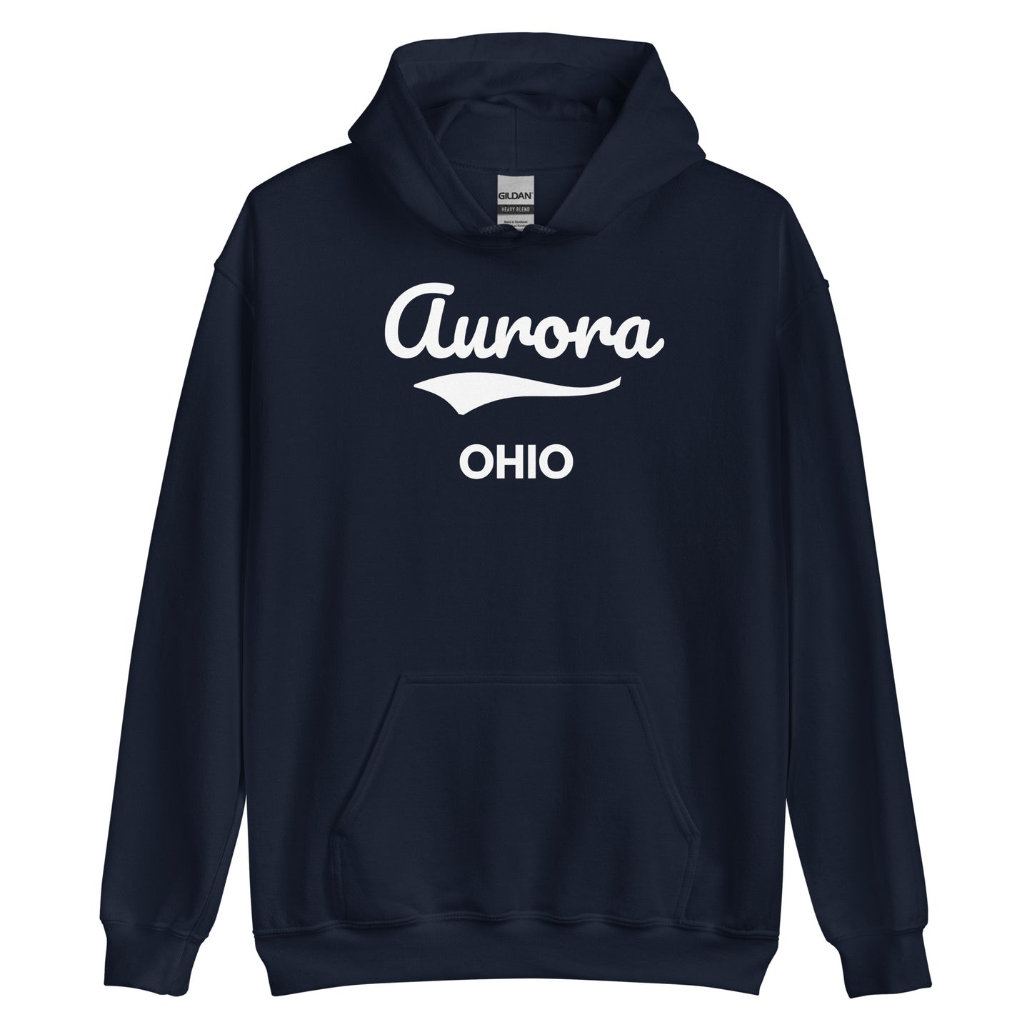 Aurora Ohio Script Unisex Hoodie