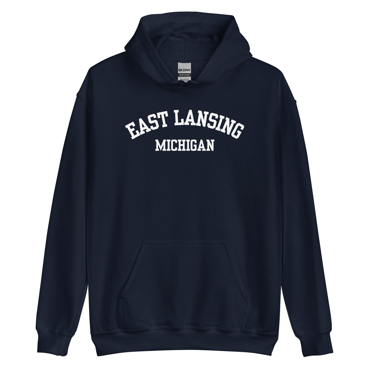 East Lansing Michigan Block Unisex Hoodie