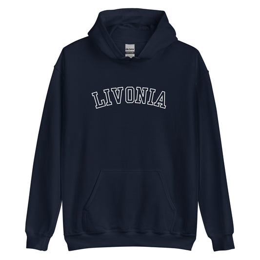 Livonia Michigan Outline Unisex Hoodie
