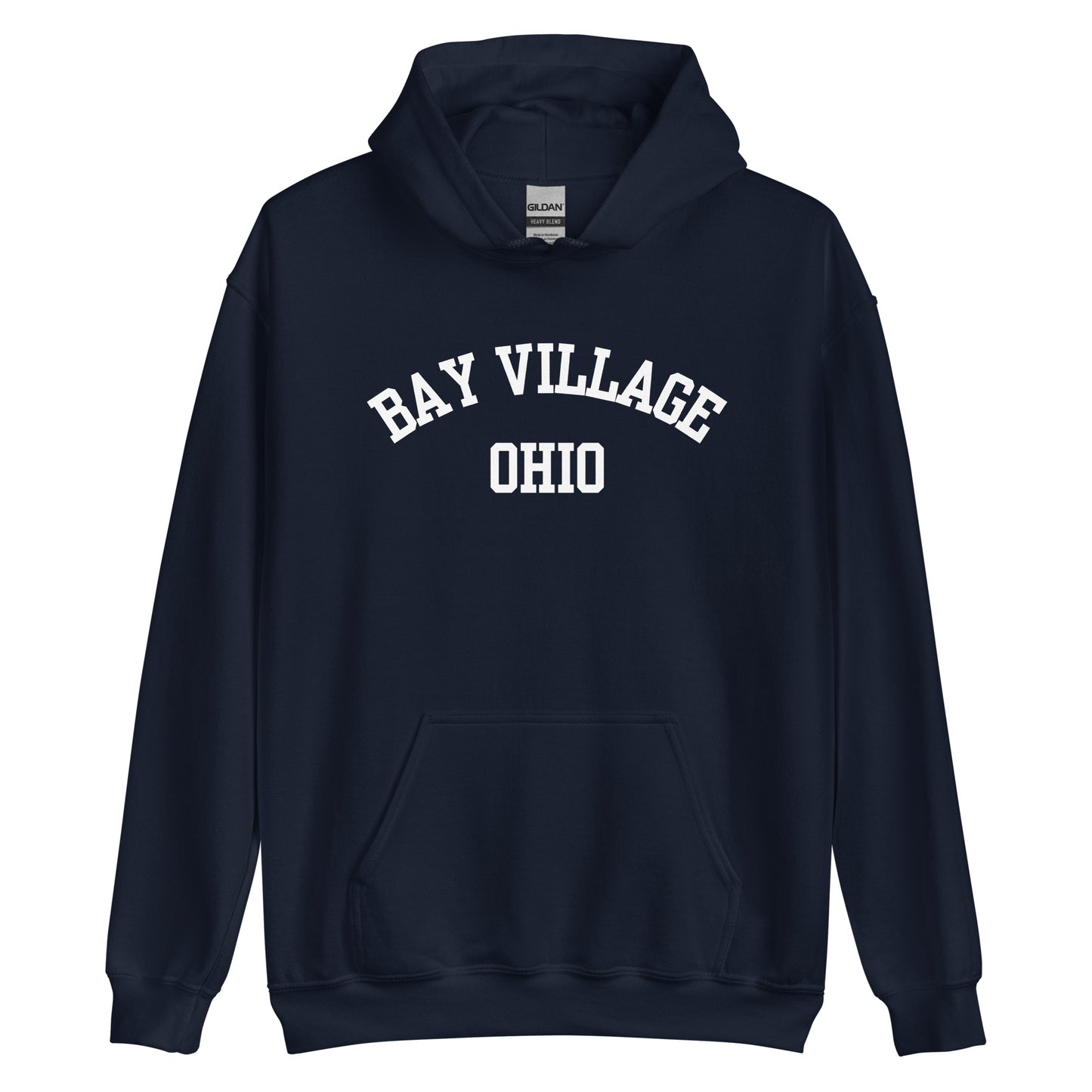 Bay Village, Ohio Block Hoodie