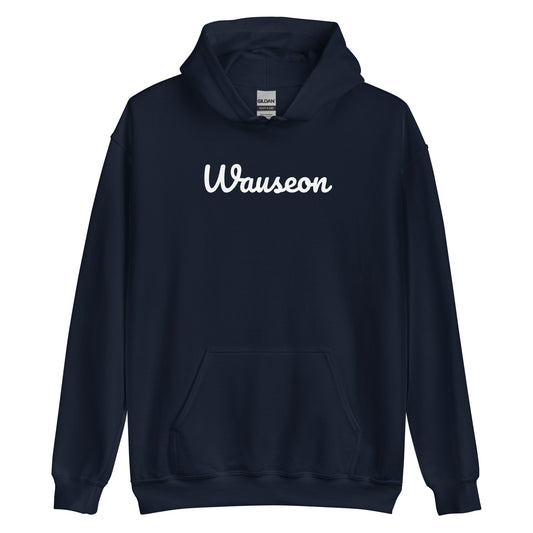 Wauseon Ohio Solo Script Unisex Hoodie