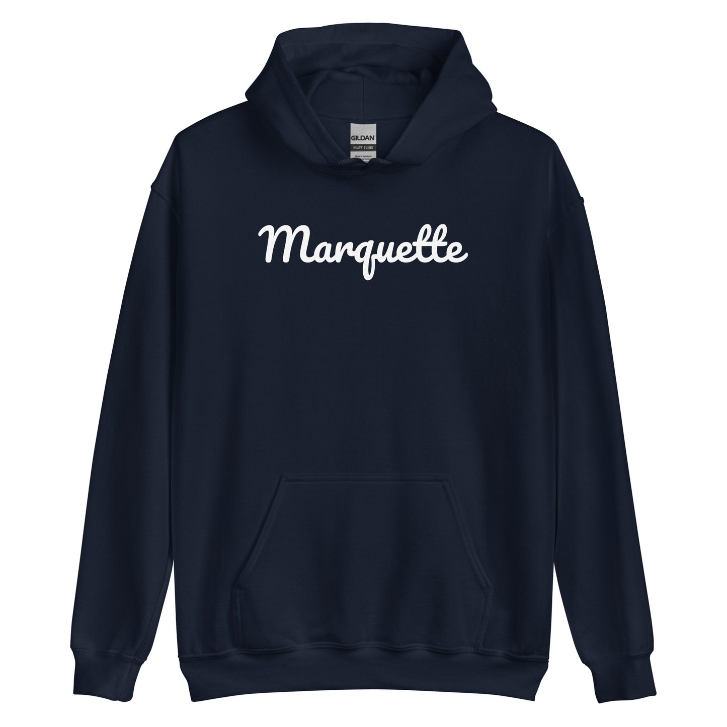 Marquette Michigan Solo Script Unisex Hoodie