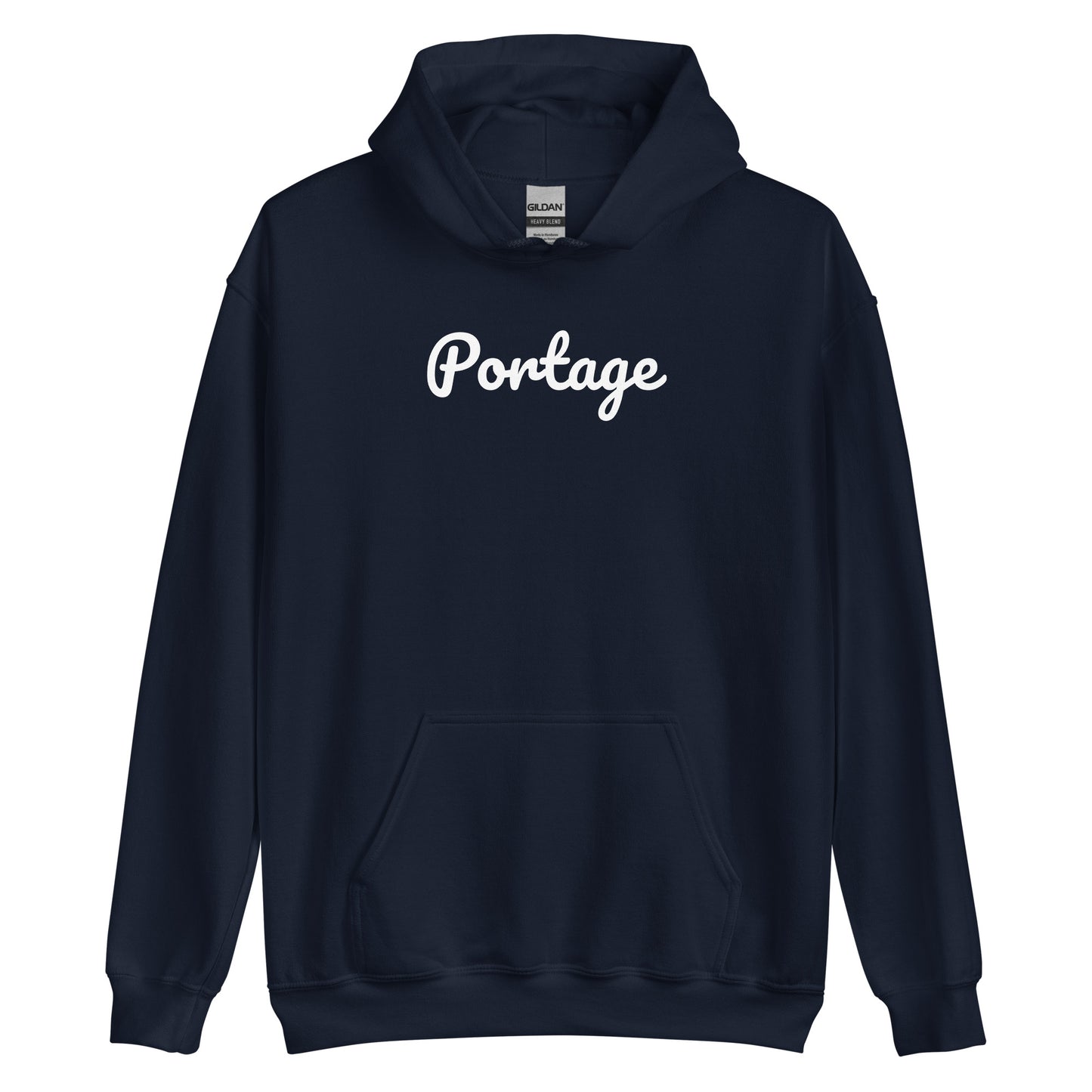 Portage Michigan Solo Script Unisex Hoodie