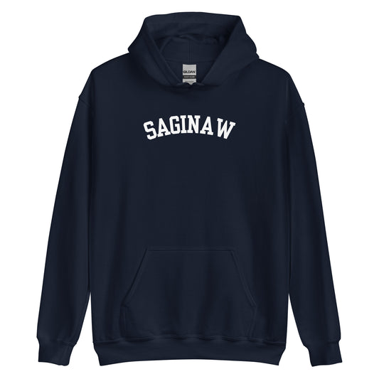 Saginaw Michigan Block Solo Unisex Hoodie