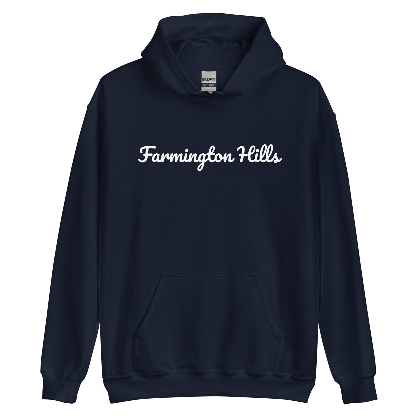 Farmington Hills, Michigan Solo Script Unisex Hoodie