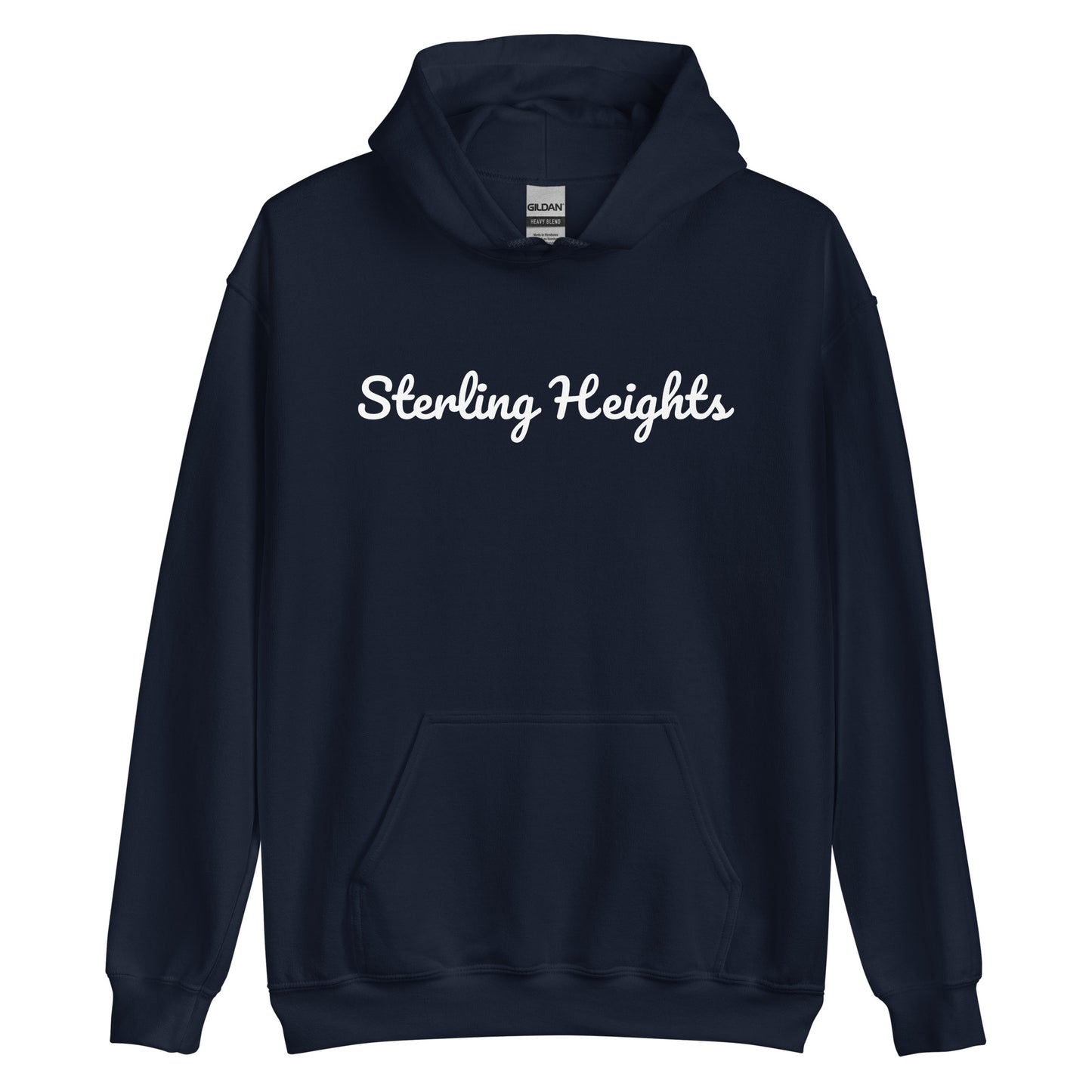 Sterling Heights, Michigan Solo Script Unisex Hoodie