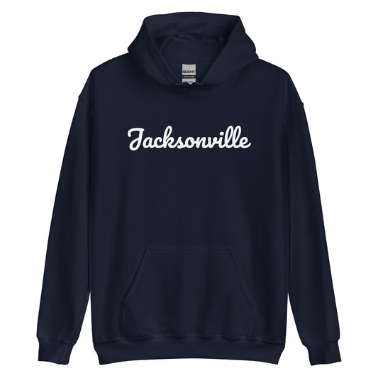 Jacksonville, Michigan Solo Script Unisex Hoodie
