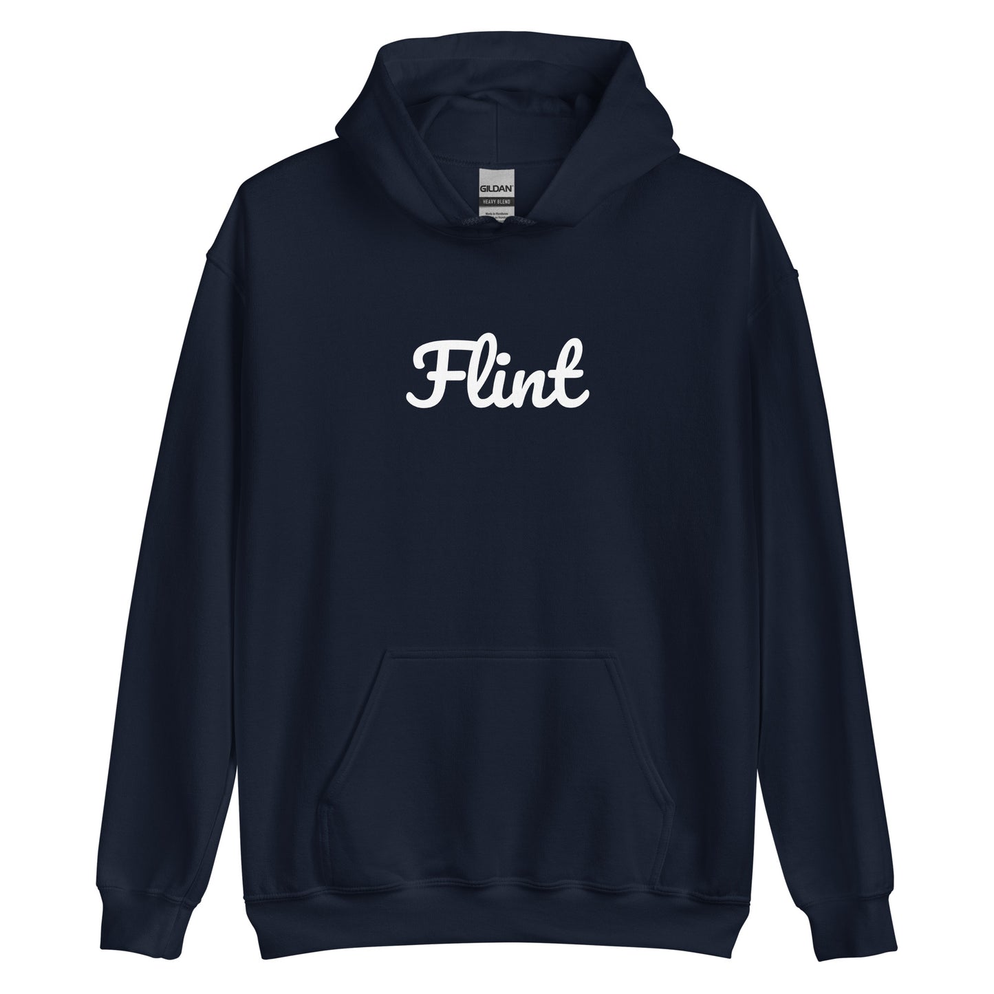 Flint, Michigan Solo Script Unisex Hoodie