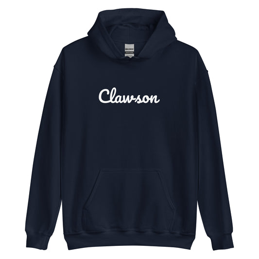 Clawson Michigan Solo Script Unisex Hoodie
