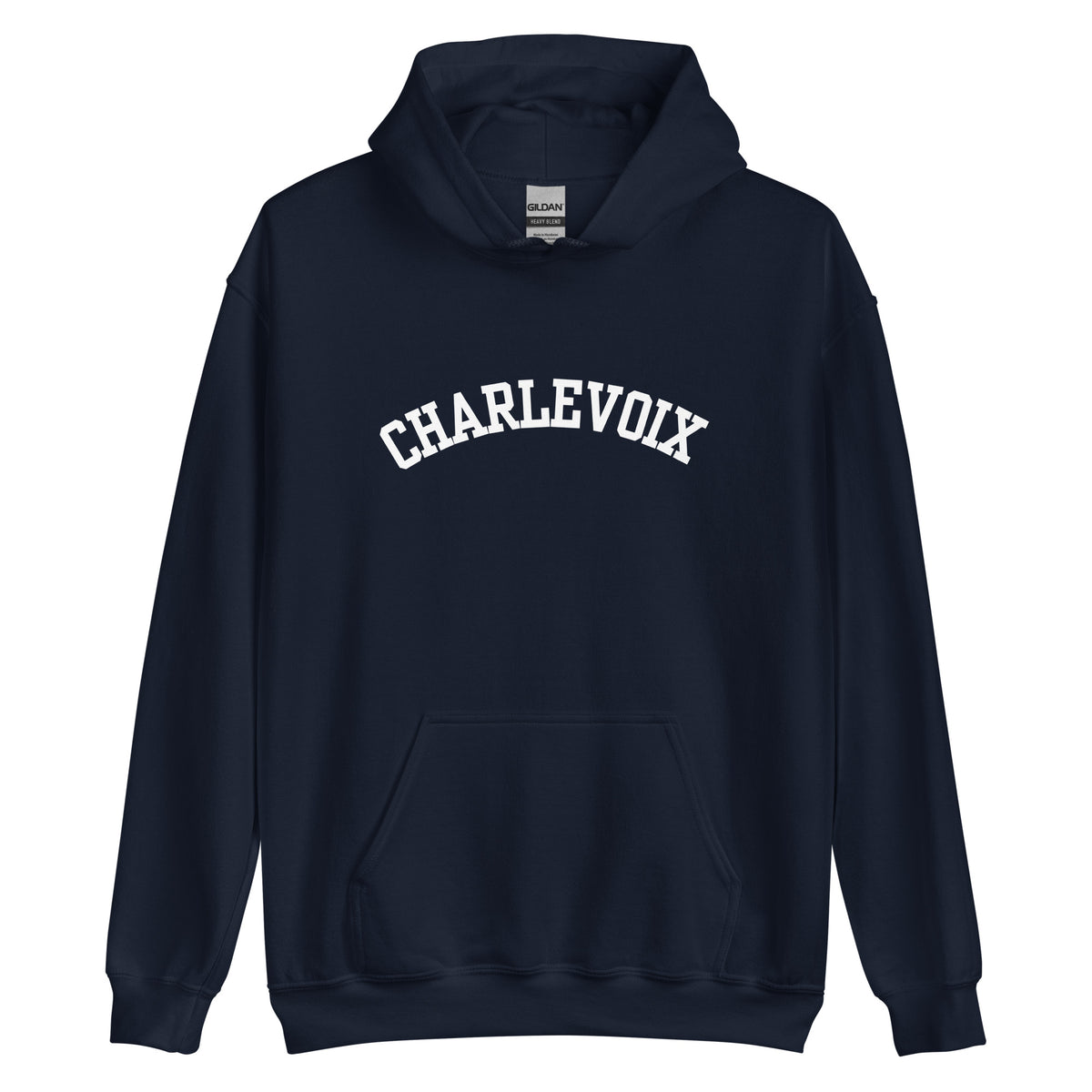 Charlevoix Michigan Block Solo Unisex Hoodie