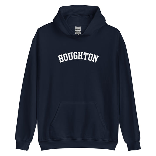 Houghton, Michigan Unisex Hoodie - Block Solo