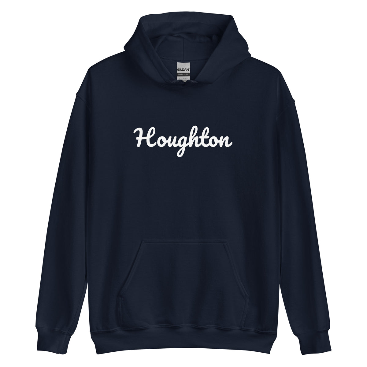 Houghton, Michigan Unisex Hoodie - Solo Script
