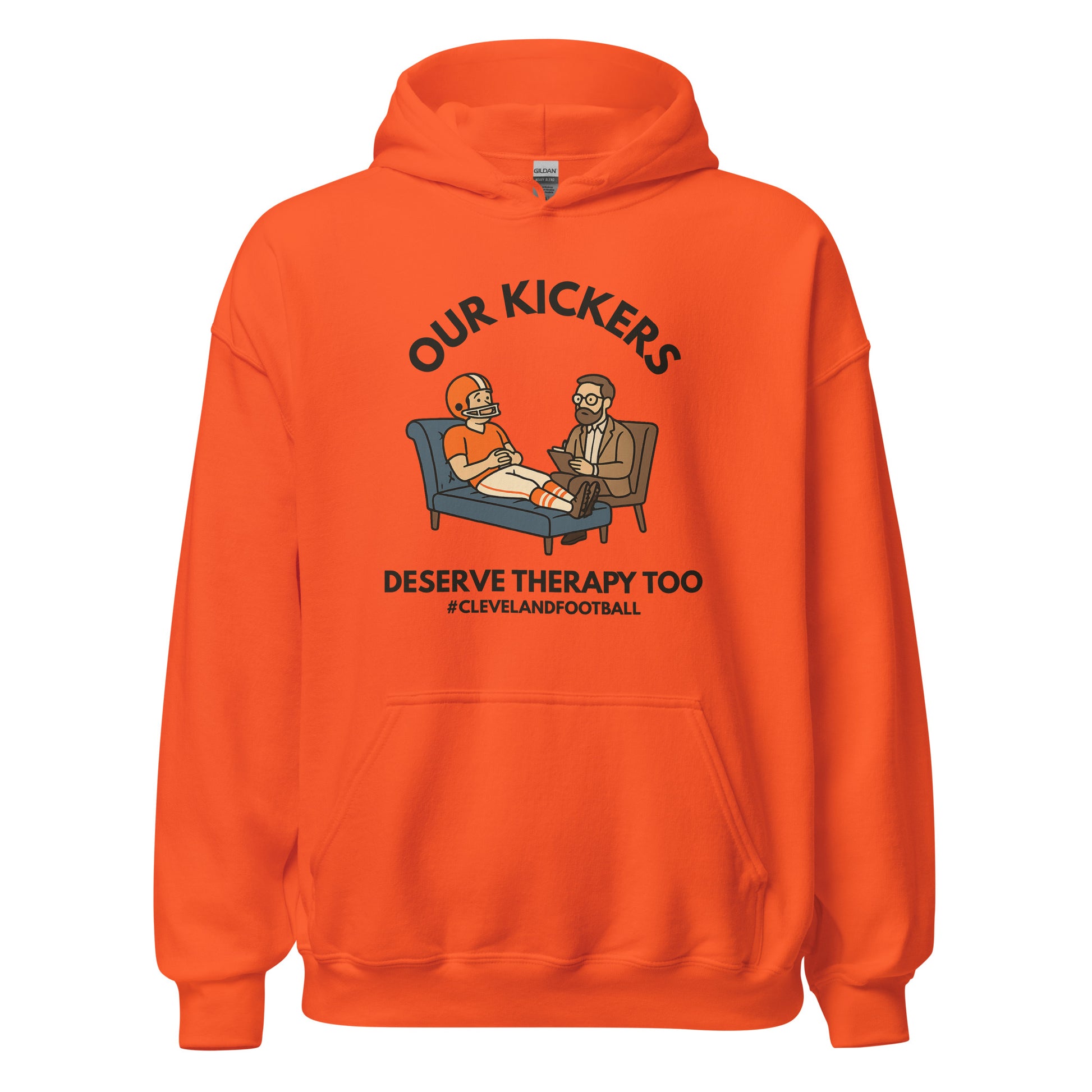 Cleveland Football Kicker Therapy Unisex Hoodie