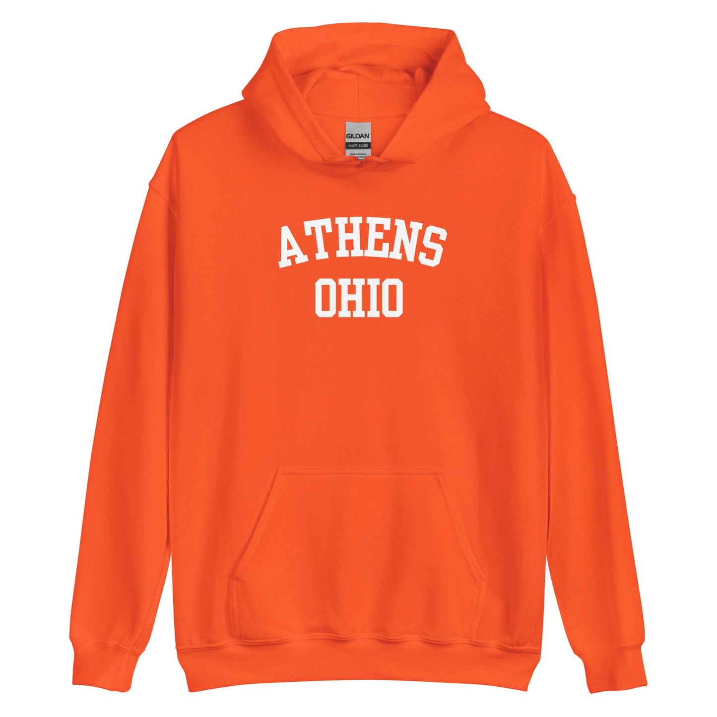 Athens Ohio Block Unisex Hoodie