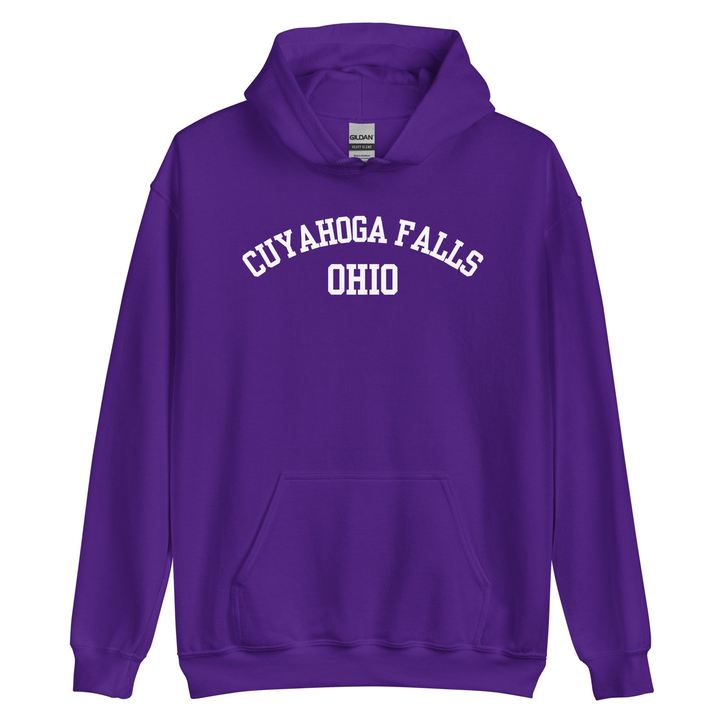 Cuyahoga Falls Ohio Block Unisex Hoodie