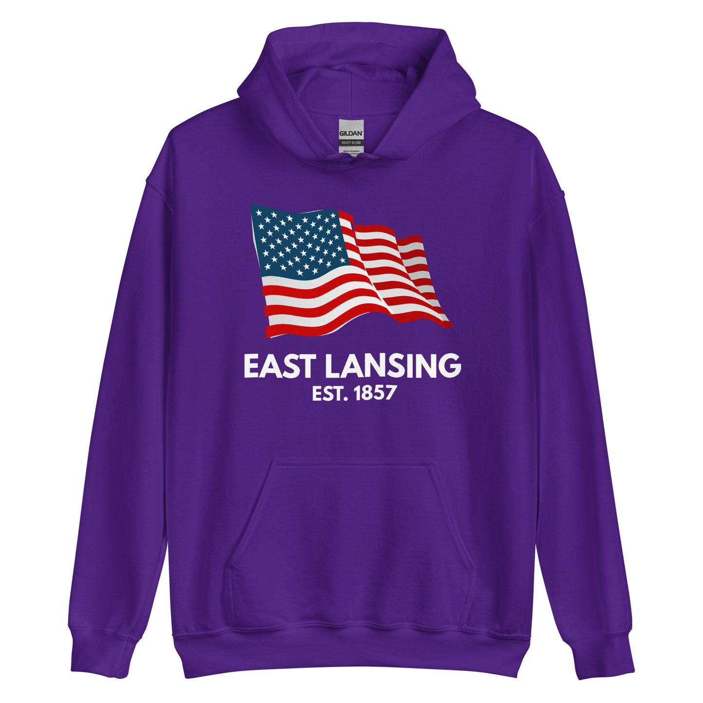 East Lansing Michigan Fourth of July Unisex Hoodie