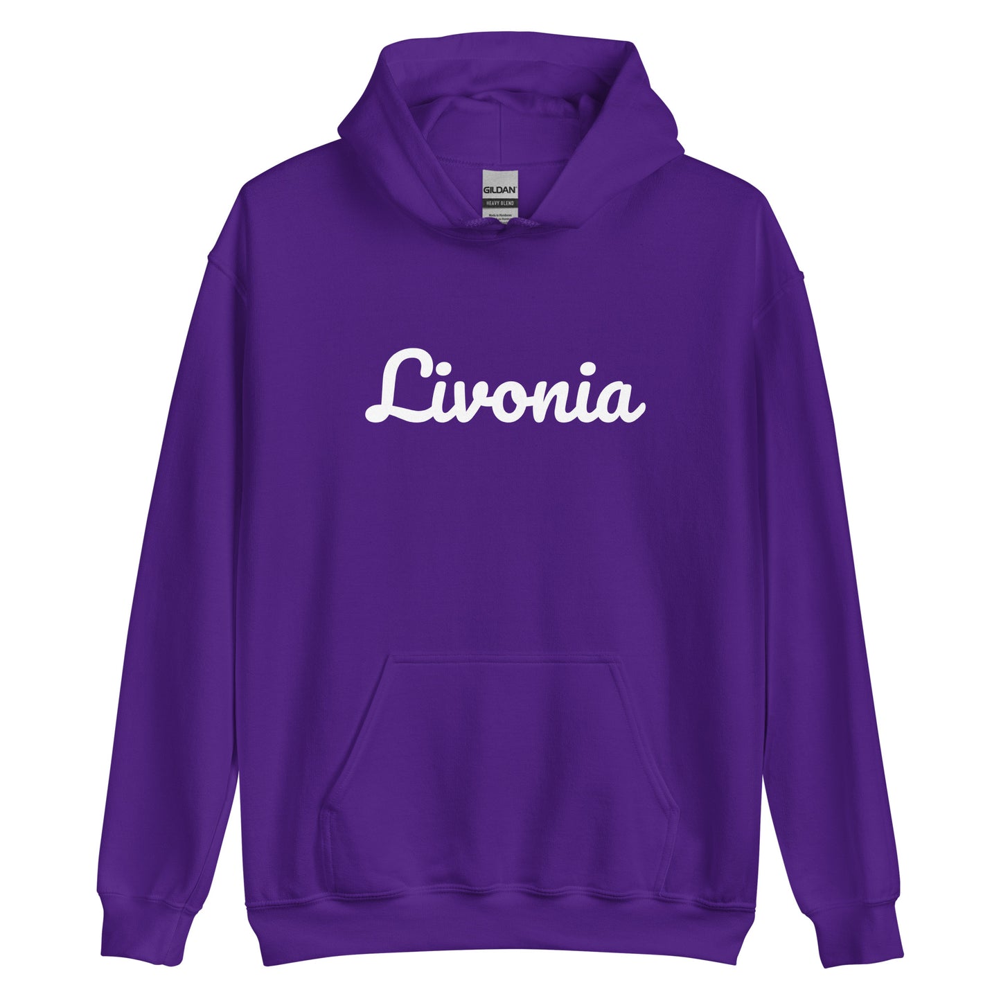 Livonia Michigan Solo Script Unisex Hoodie
