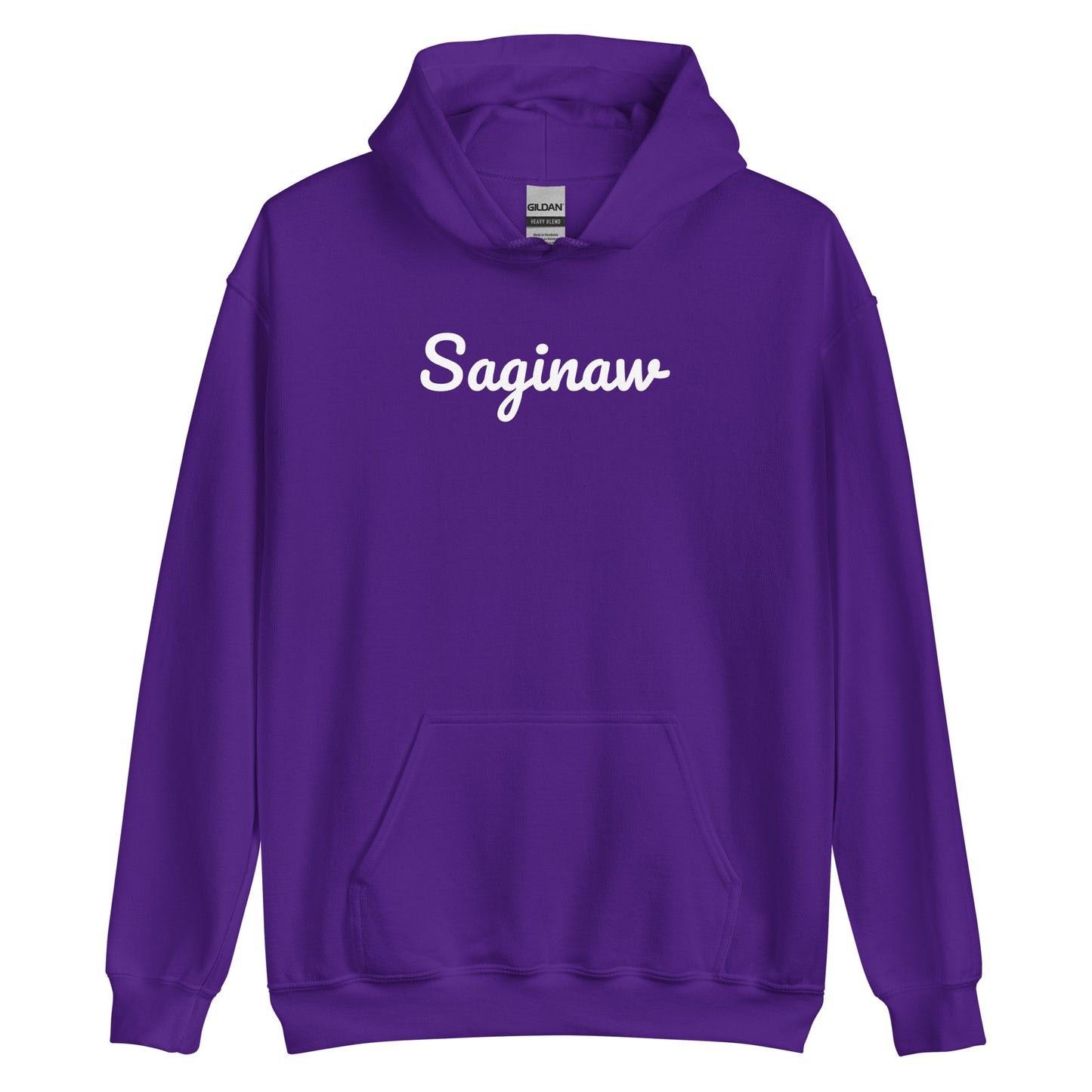 Saginaw Michigan Solo Script Unisex Hoodie