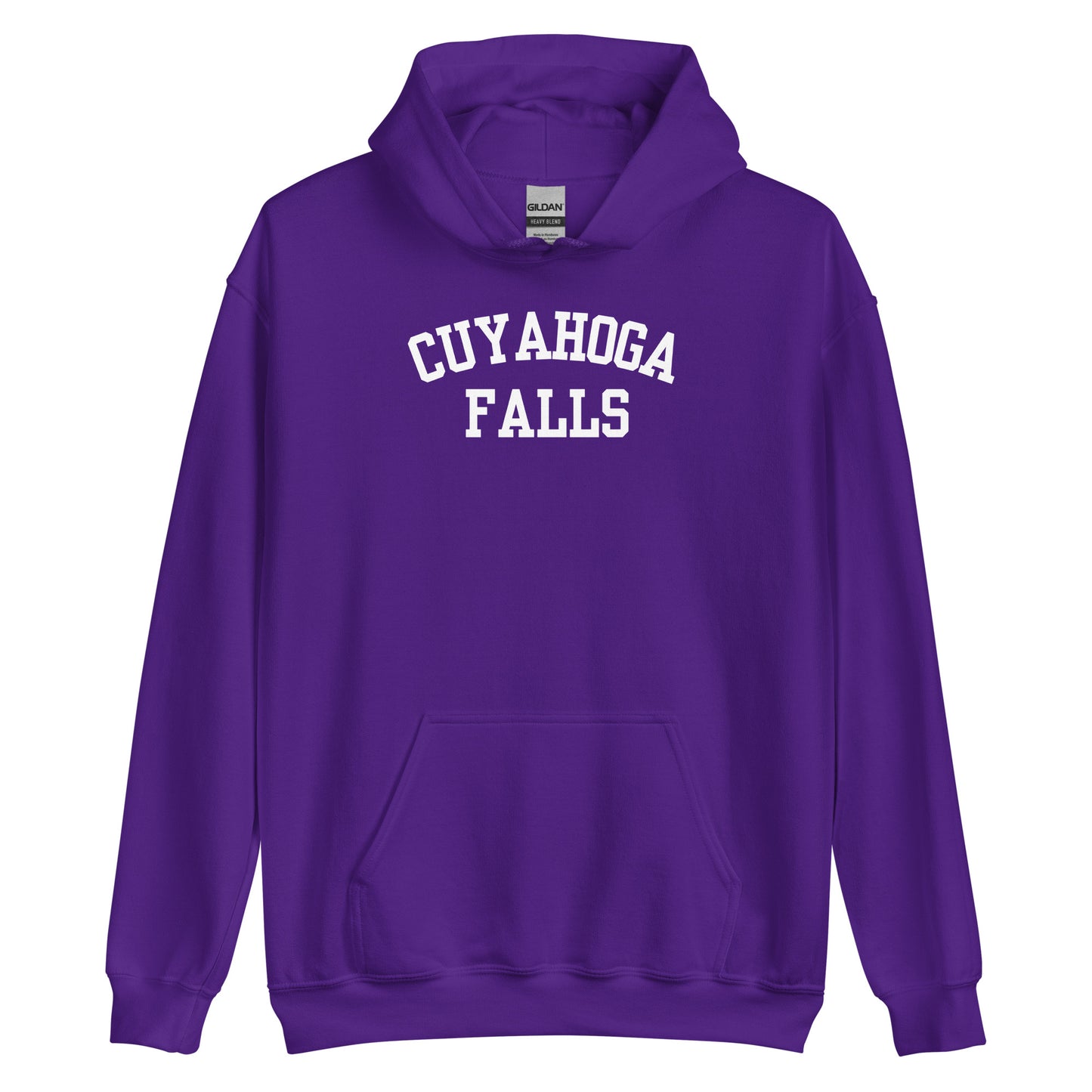 Cuyhoga Falls Ohio Block Solo Unisex Hoodie