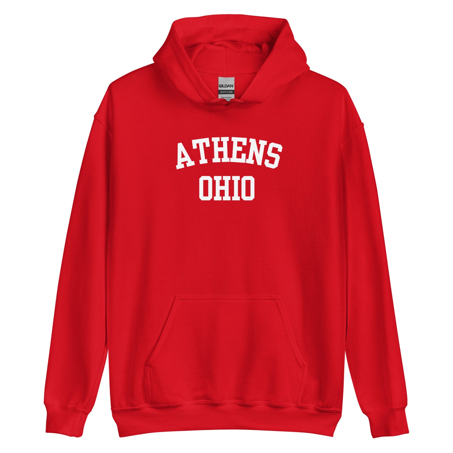 Athens Ohio Block Unisex Hoodie