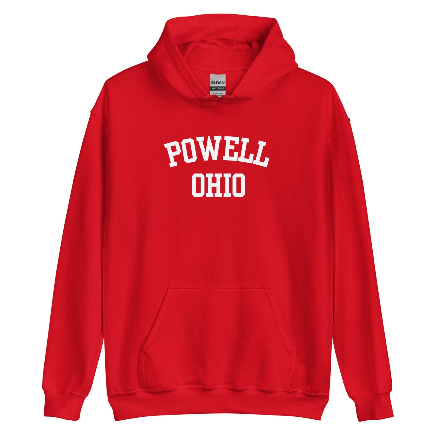 Powell, Ohio Block Unisex Hoodie