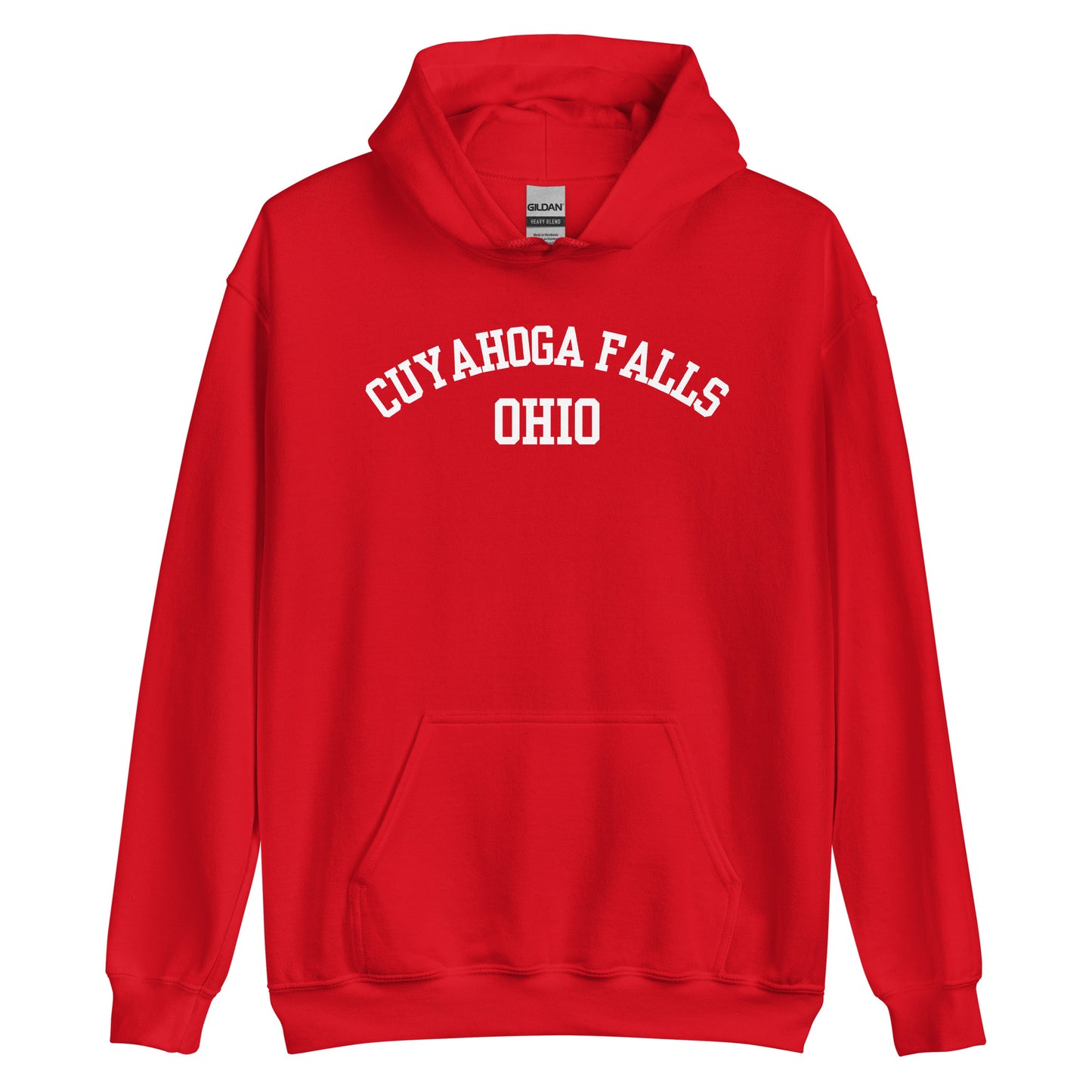 Cuyahoga Falls Ohio Block Unisex Hoodie