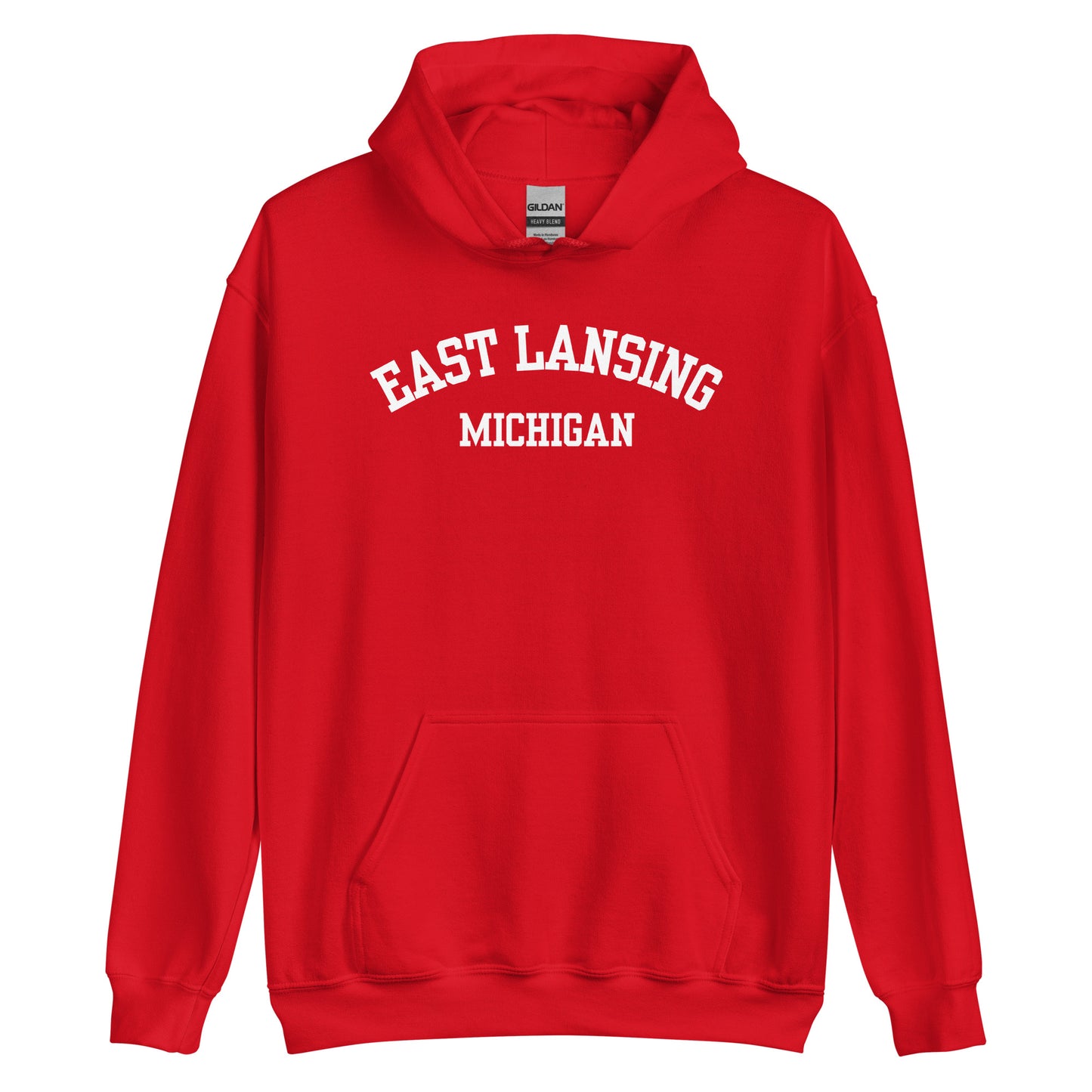 East Lansing Michigan Block Unisex Hoodie