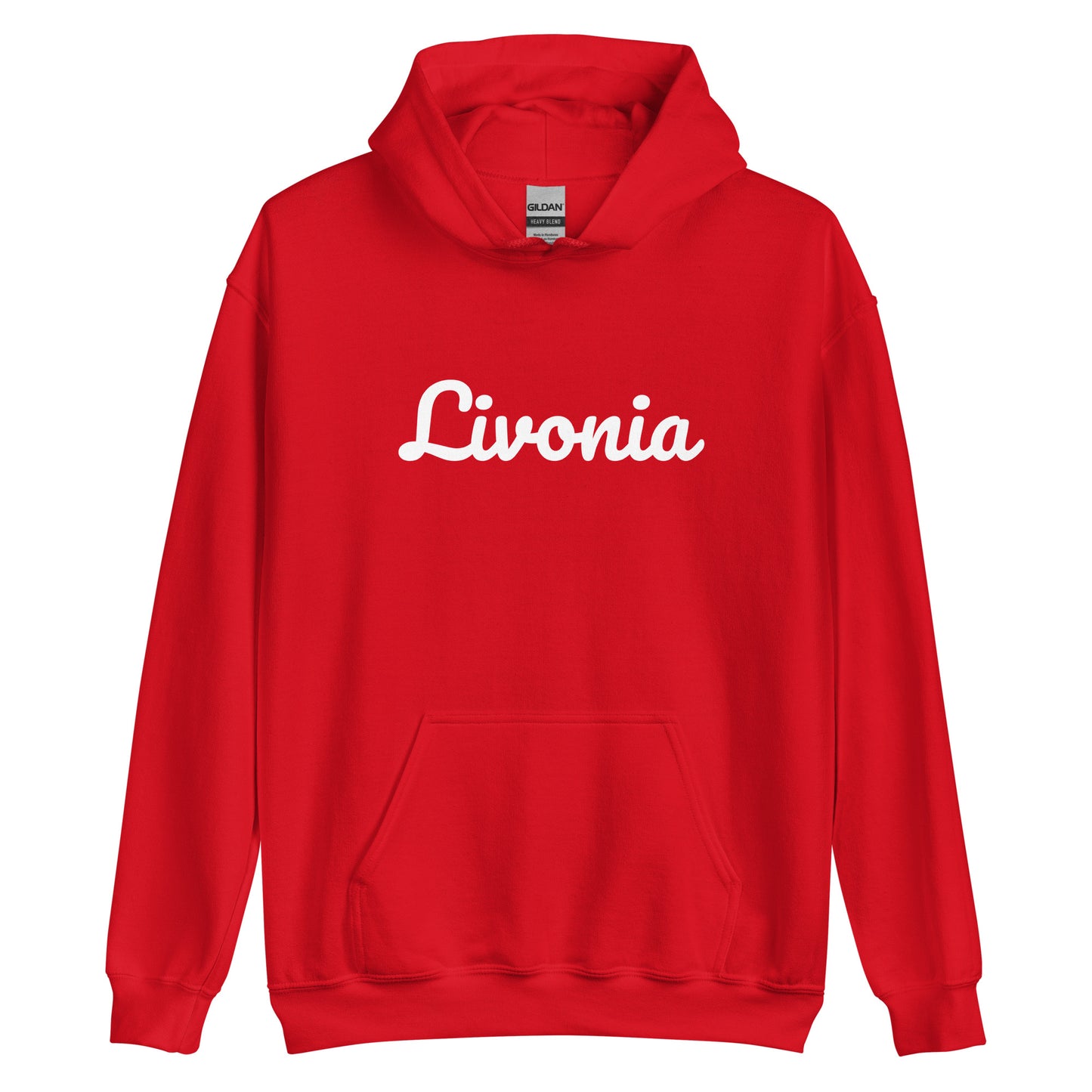 Livonia Michigan Solo Script Unisex Hoodie