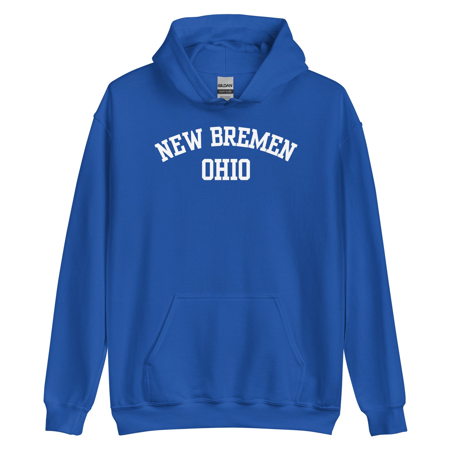 New Bremen Ohio Block Unisex Hoodie