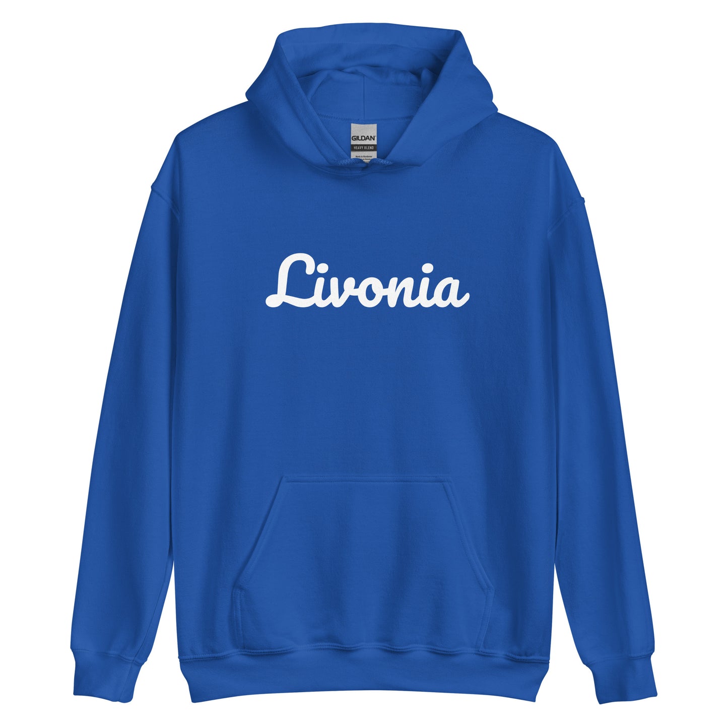 Livonia Michigan Solo Script Unisex Hoodie