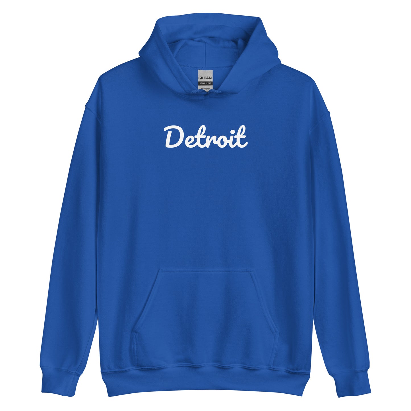 Detroit Michigan Solo Script Unisex Hoodie